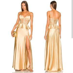 V. Chapman Dianthus Dress in Gold